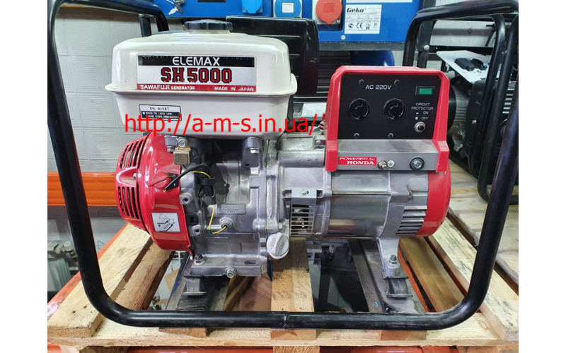 БУ Бензиновый генератор Honda Elemax SH5000